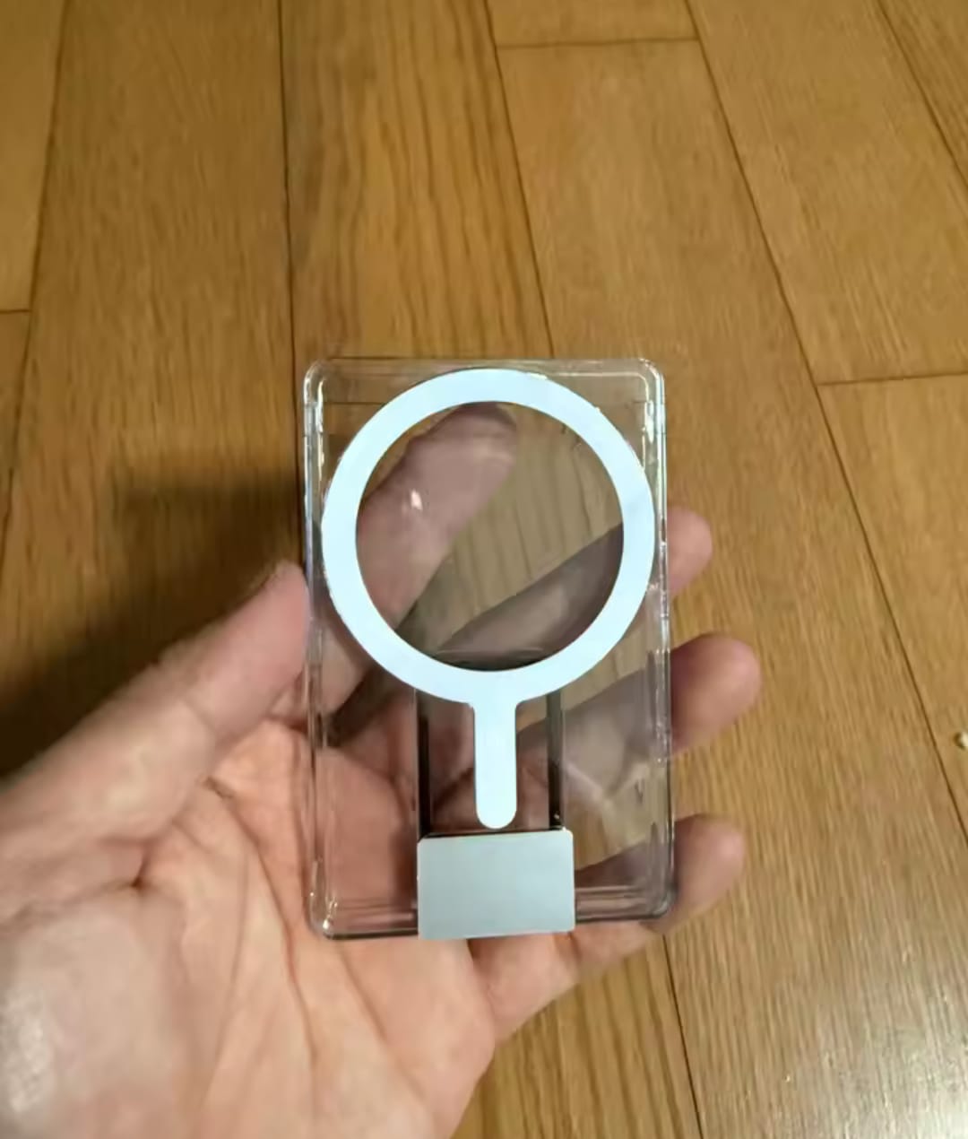 Clear Magnetic Card Holder Wallet Case