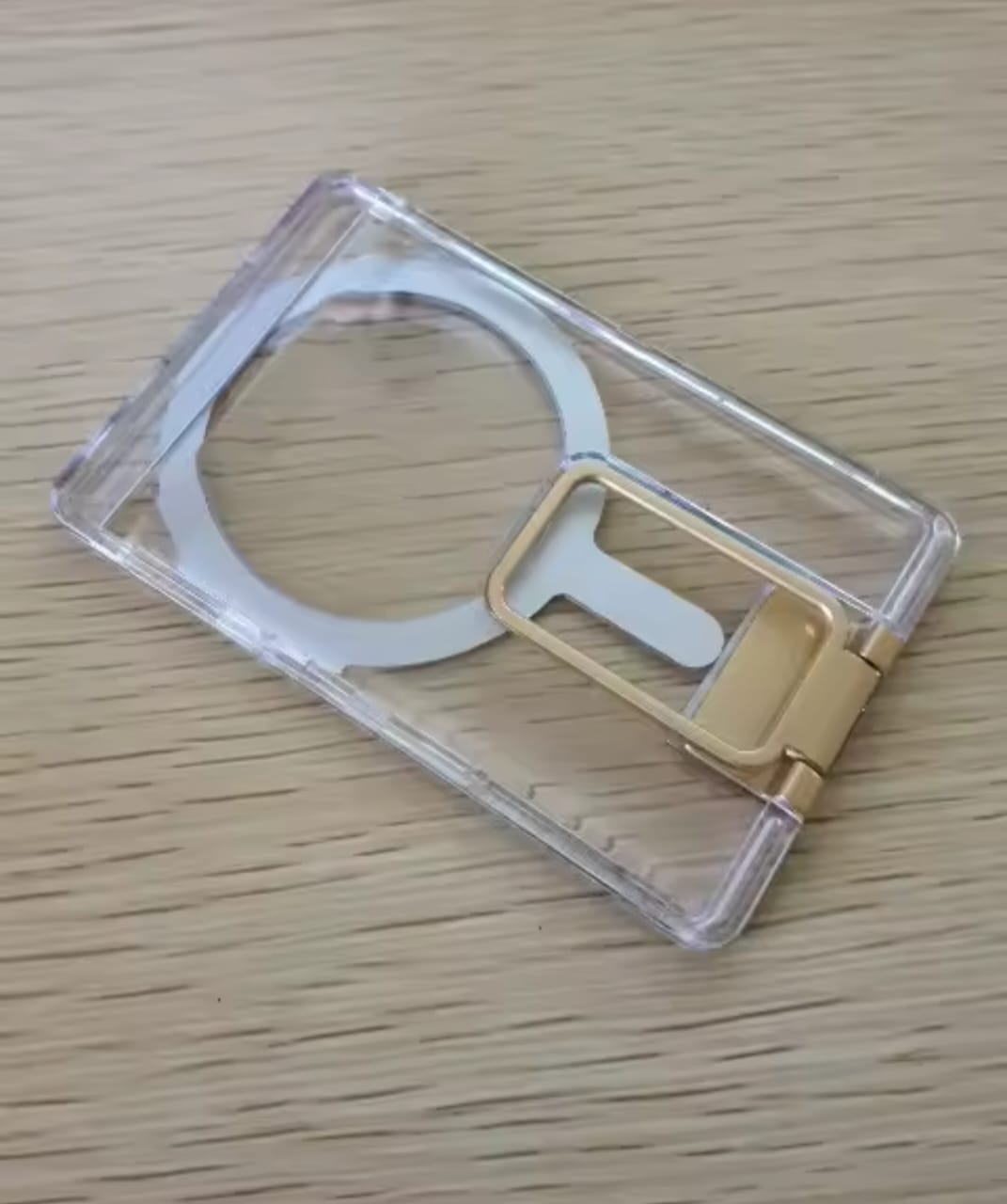 Clear Magnetic Card Holder Wallet Case