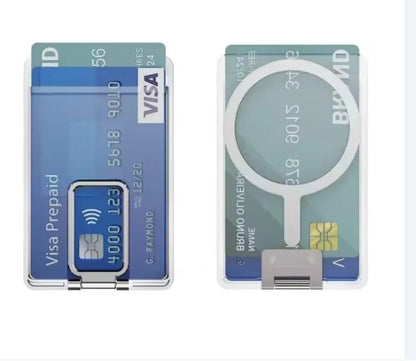 Clear Magnetic Card Holder Wallet Case