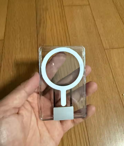 Clear Magnetic Card Holder Wallet Case